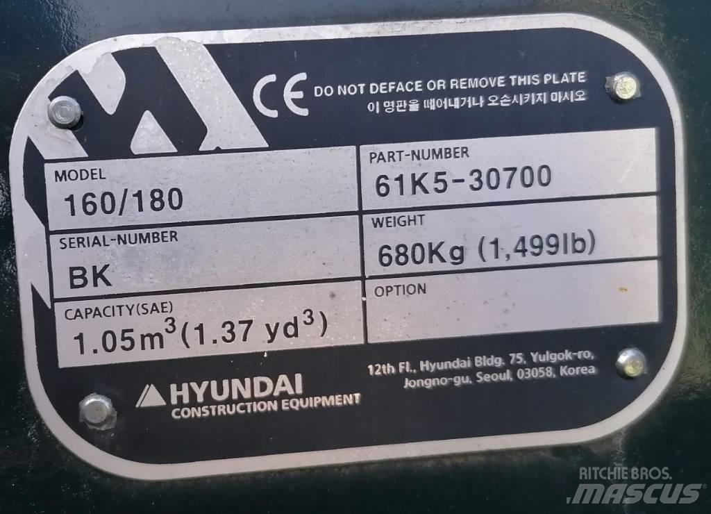 Hyundai 1.05m3_HX180 Ковши