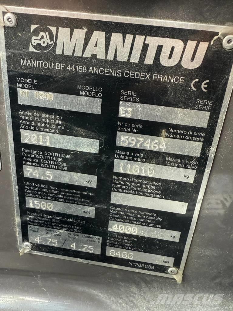 Manitou MT 1840 Телескопические погрузчики