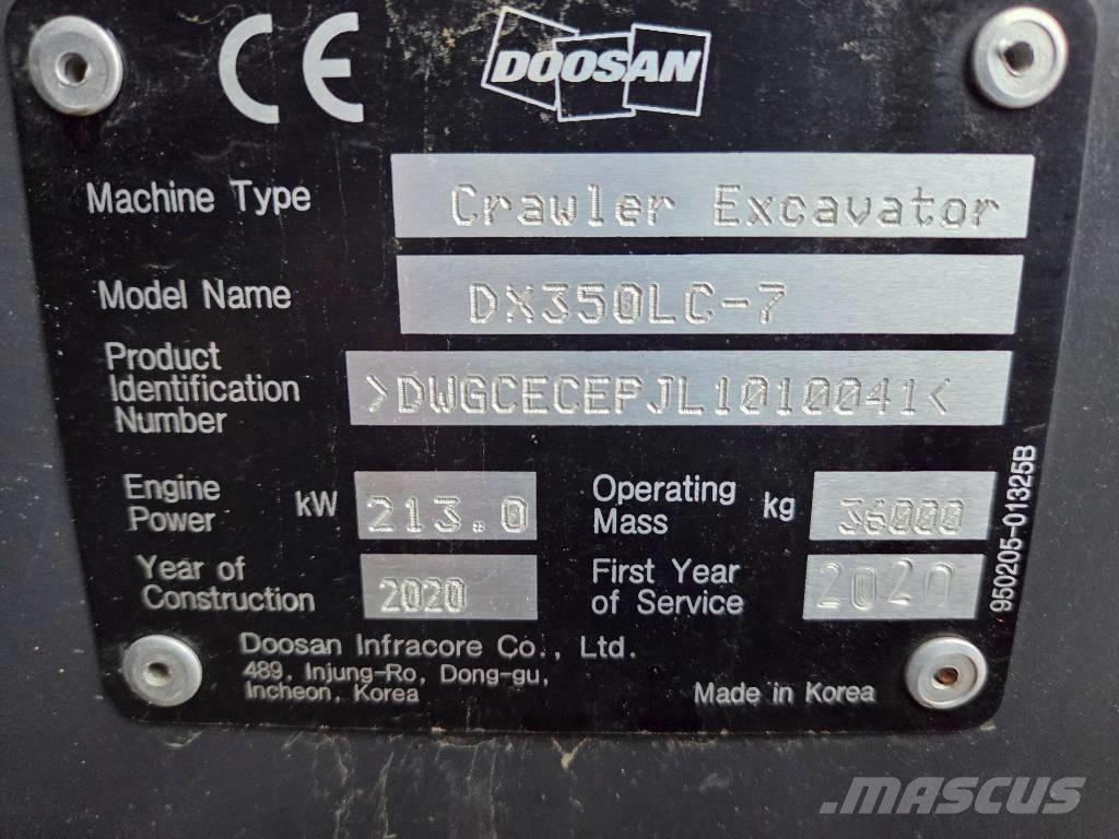 Develon DX 350 LC-7 Гусеничные экскаваторы