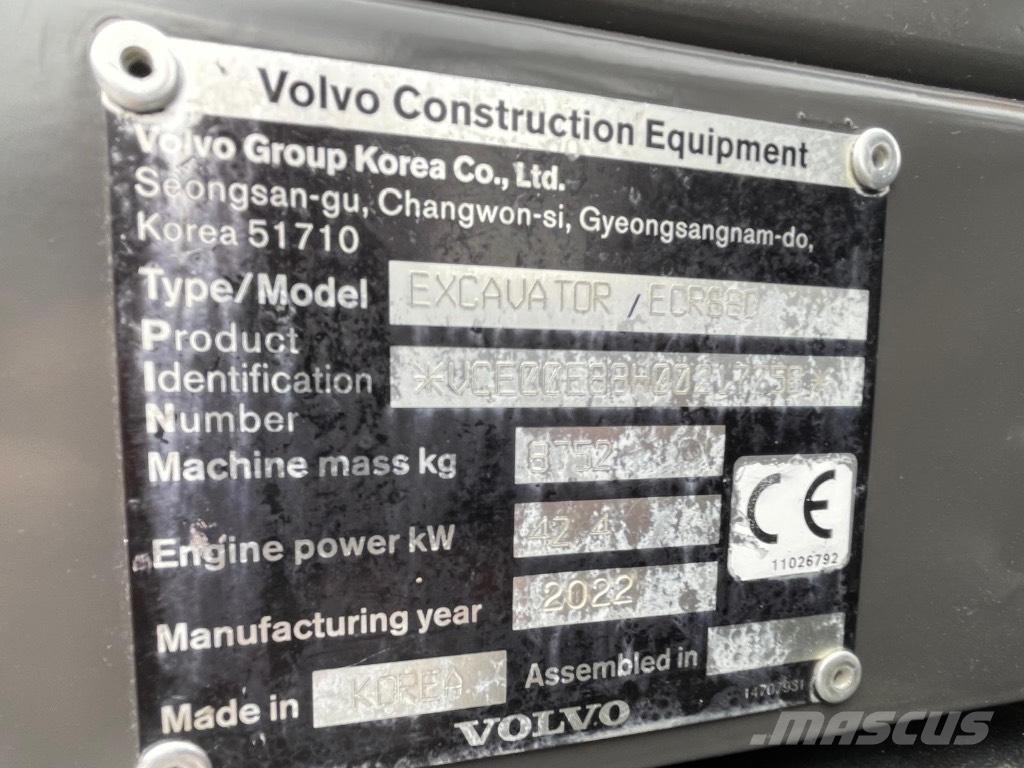 Volvo ECR88D Малые экскаваторы 7т-12т