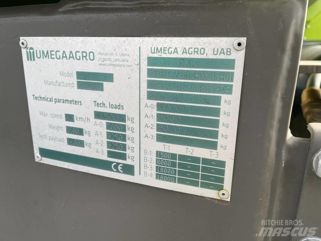 Umega SPC18 Тракторные самосвальные прицепы