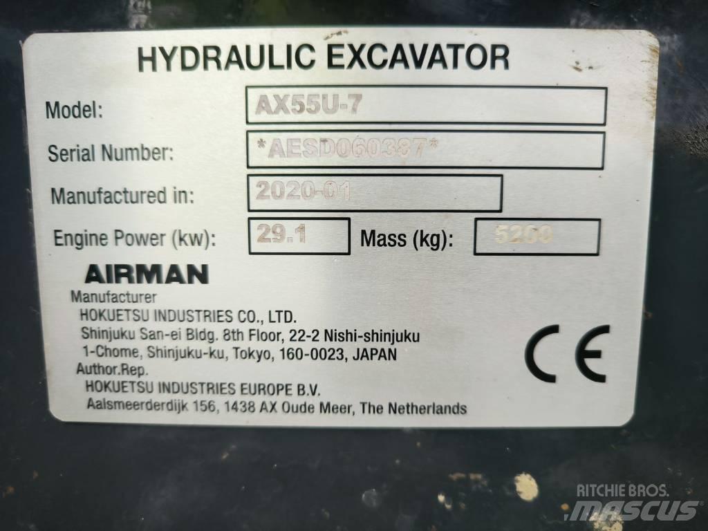Airman AX55u Мини-экскаваторы