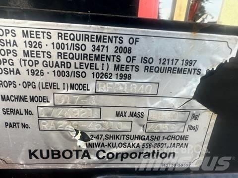 Kubota U 17-3 Мини-экскаваторы