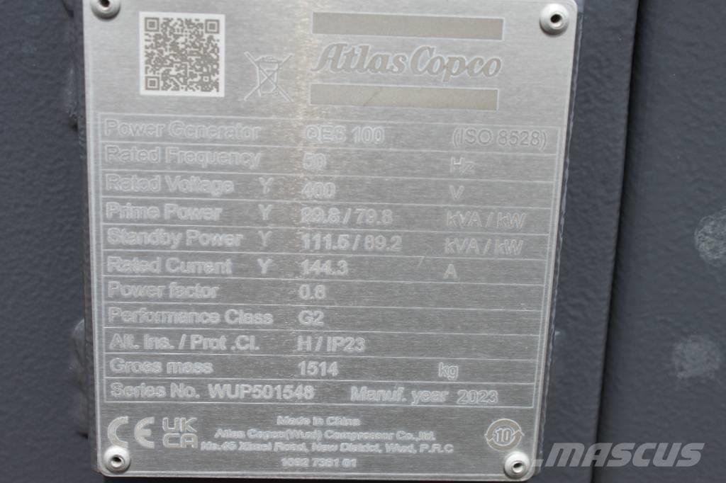 Atlas Copco QES 100 Дизельные генераторы