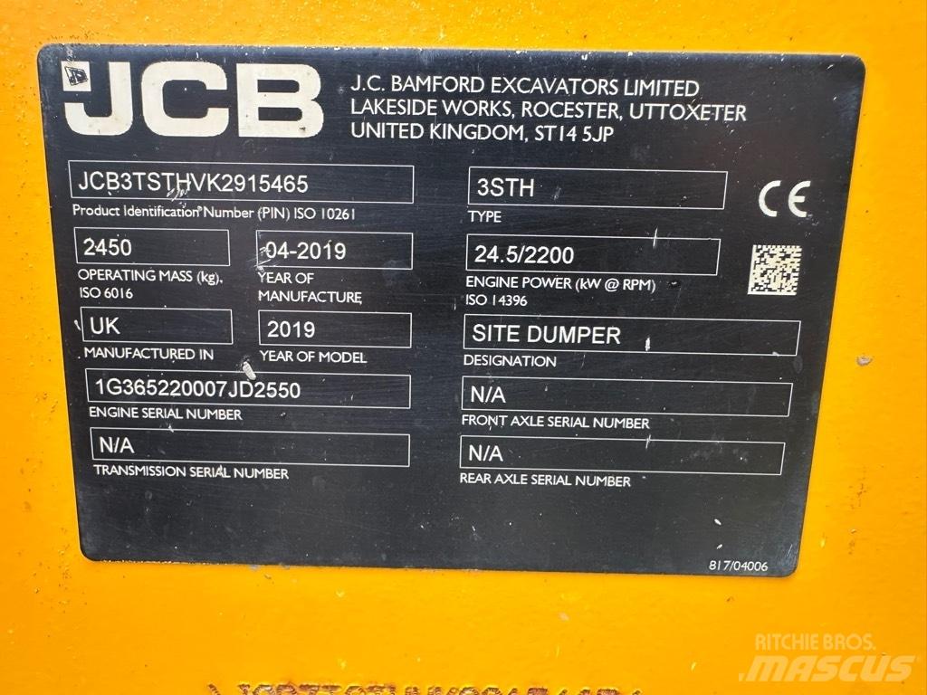 JCB 3STH SWIVEL Мини-самосвалы
