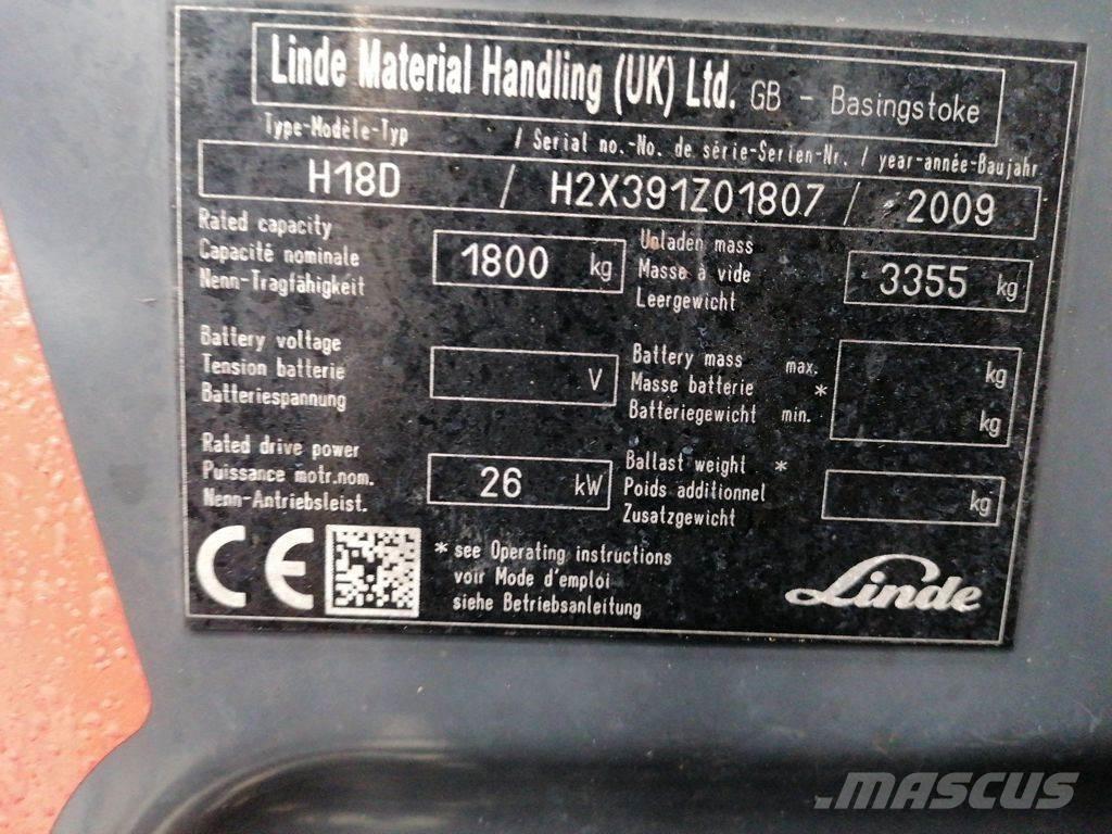 Linde H18D Дизельные погрузчики