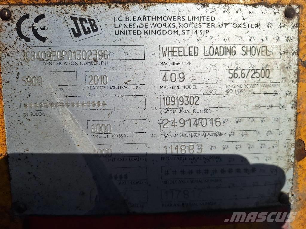 JCB 409 Фронтальные погрузчики