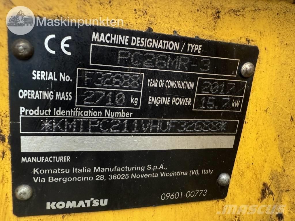 Komatsu PC 26 MR Мини-экскаваторы