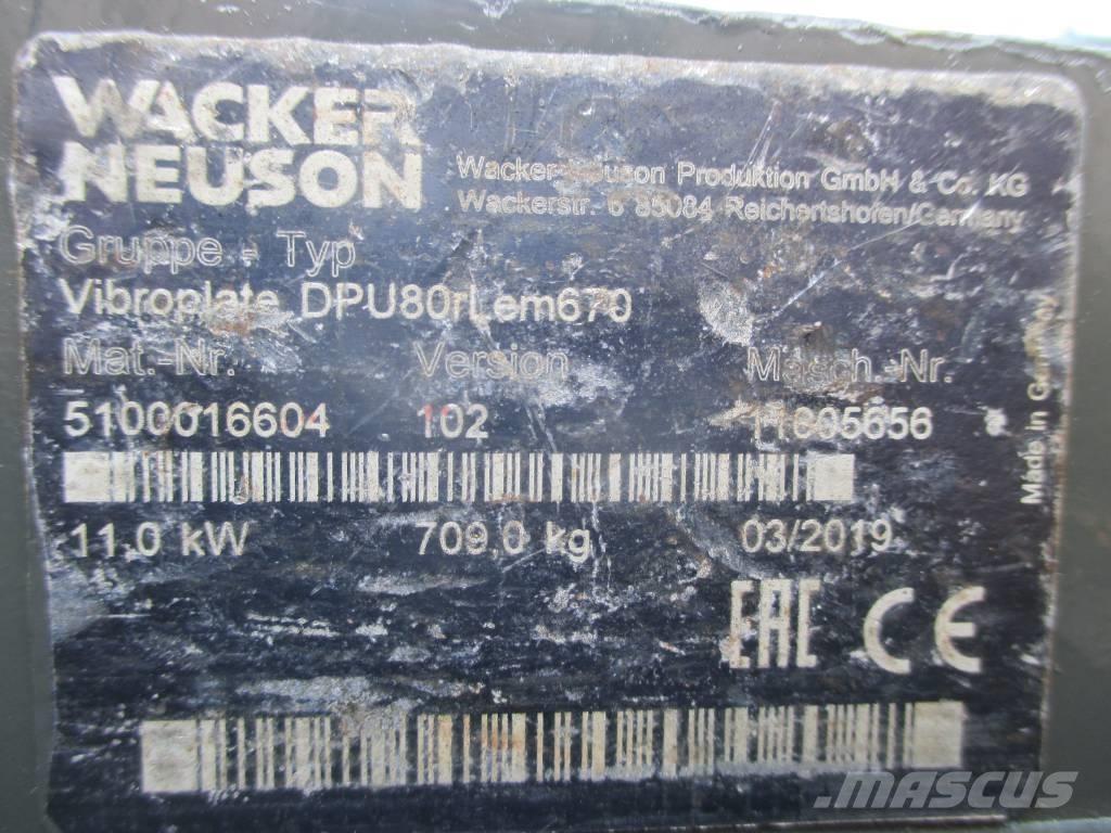 Wacker Neuson DPU 80 Виброплиты и вибротрамбовки