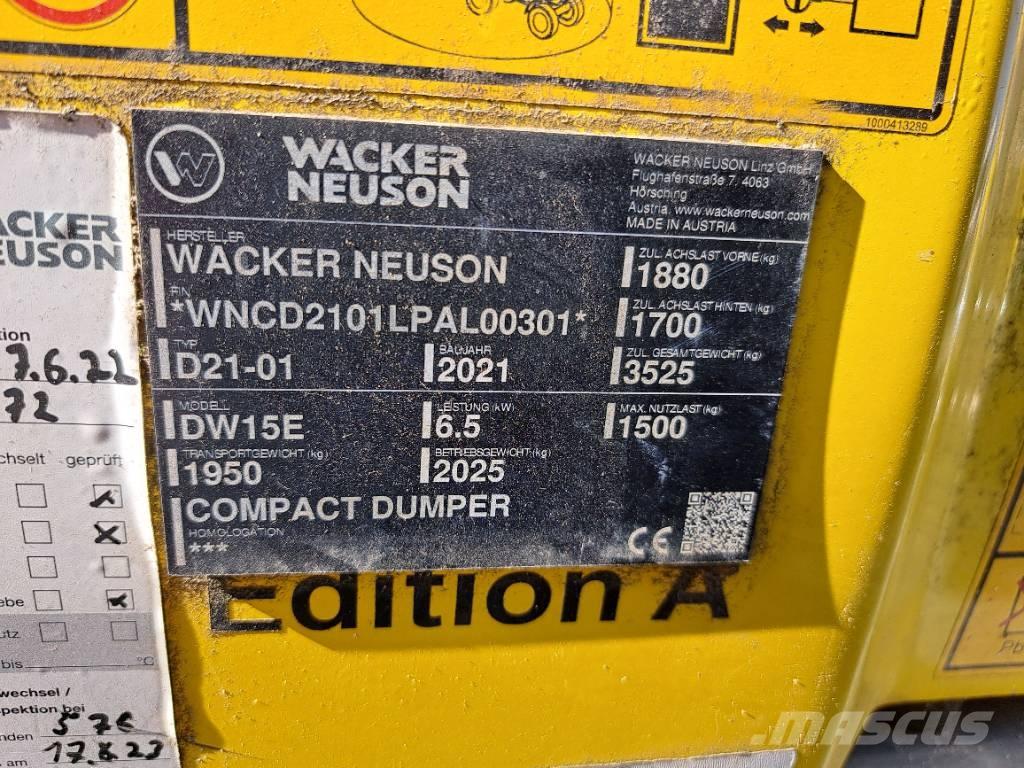 Wacker Neuson DW15e Мини-самосвалы