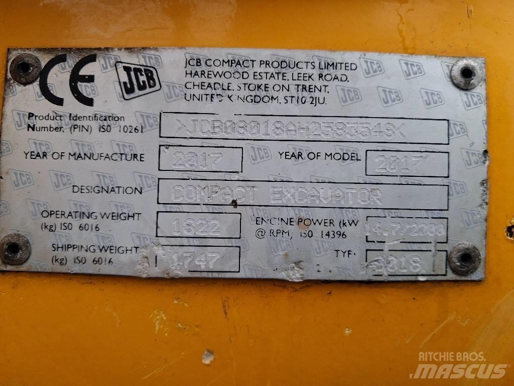JCB 8018 CTS Мини-экскаваторы