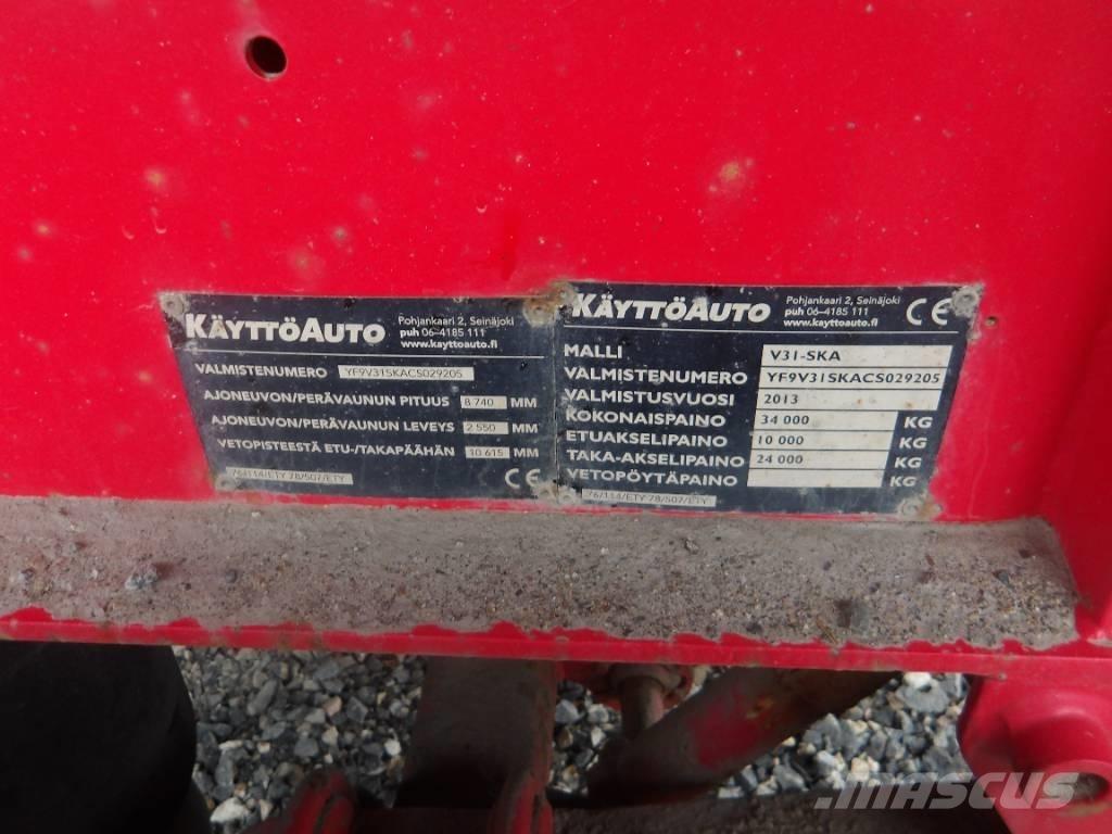  Käyttöauto V31 4 aks Самосвальные прицепы