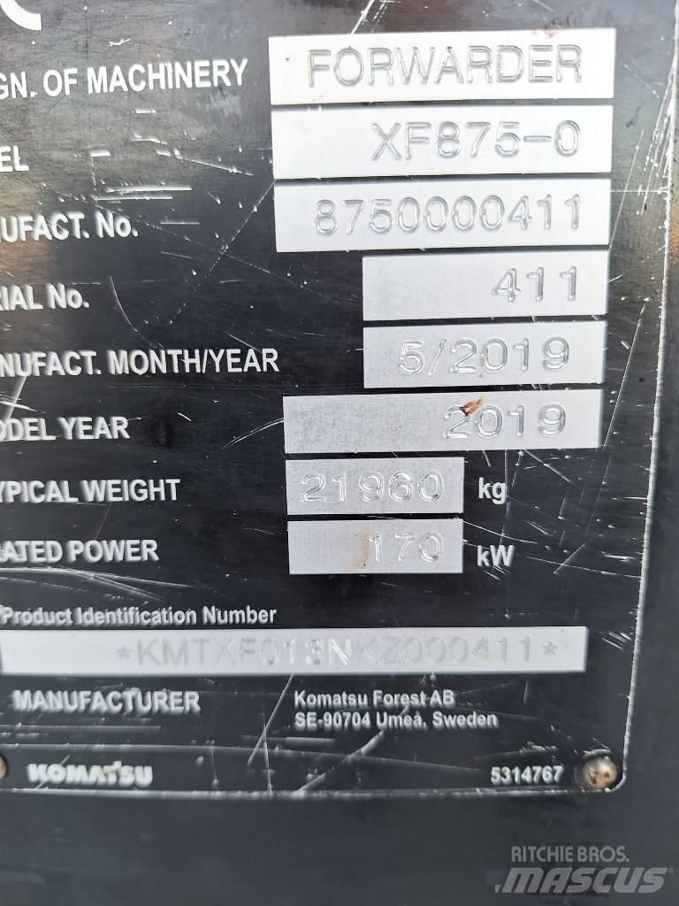 Komatsu 875 Форвардеры