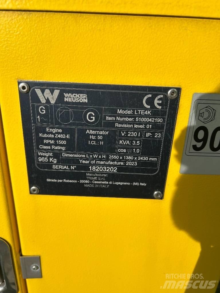Wacker Neuson LTE4K Осветительные установки