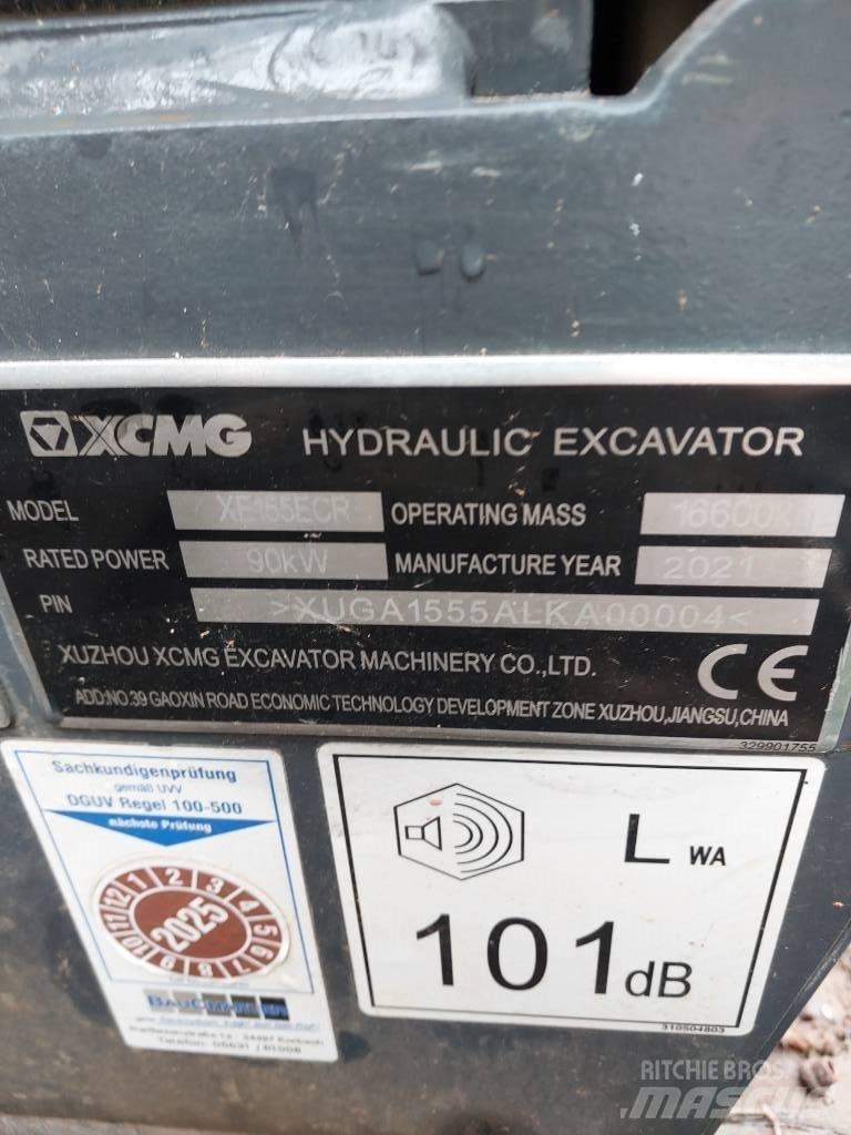 XCMG XE 155 ECR Гусеничные экскаваторы