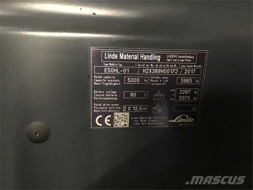Linde E50HL Электропогрузчики