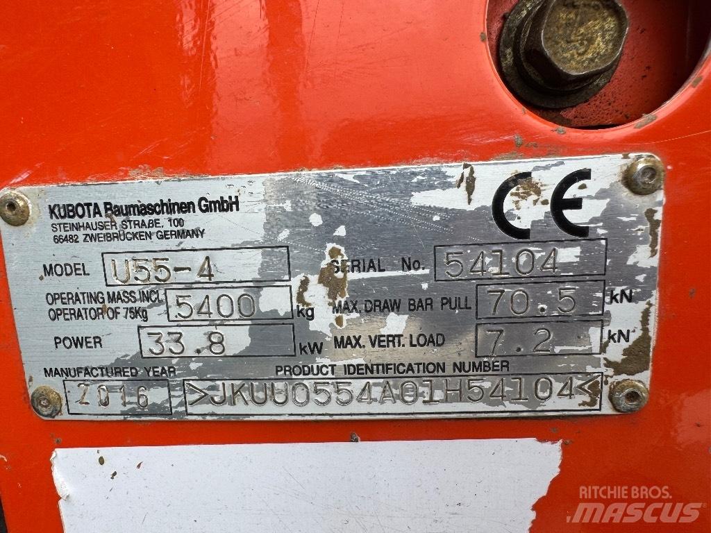 Kubota U 55-4 Мини-экскаваторы