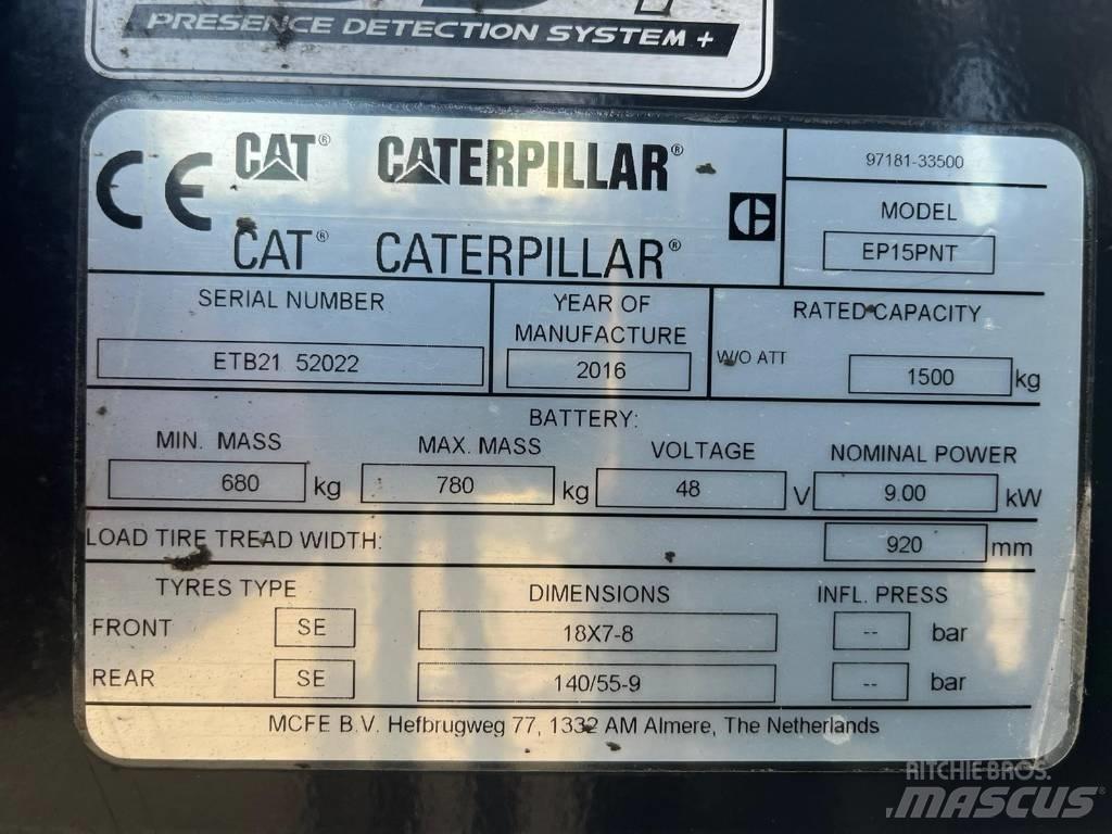 CAT EP15NT Электропогрузчики