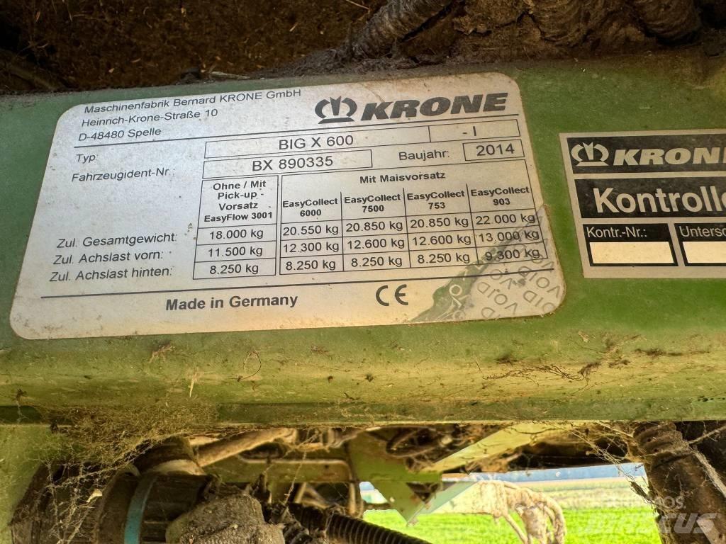 Krone Big X 600 Самоходные кормоуборочные комбайны