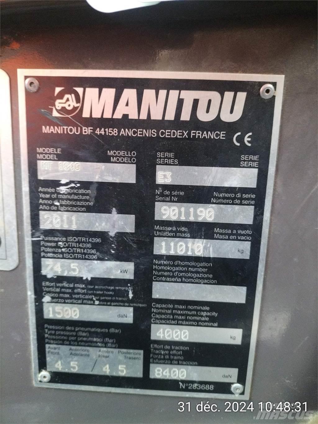 Manitou 1840MT Телескопические погрузчики