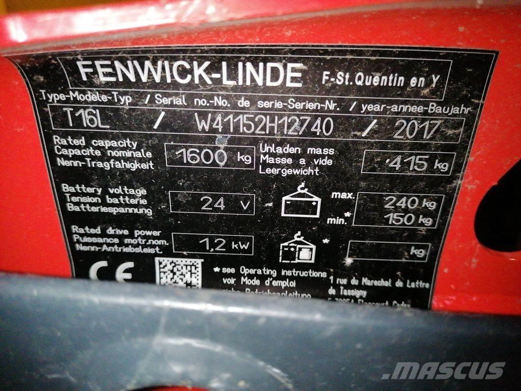 Linde T16L Ручные электрические тележки