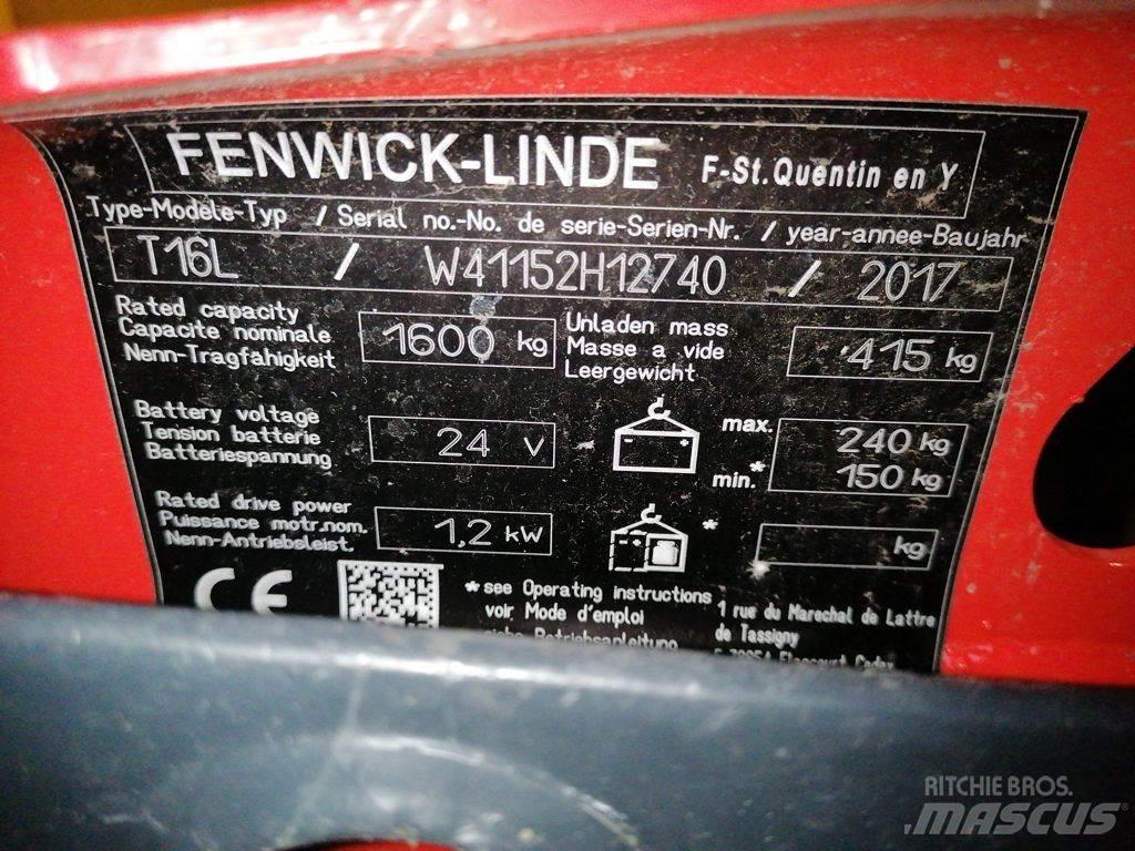 Linde T16L Ручные электрические тележки