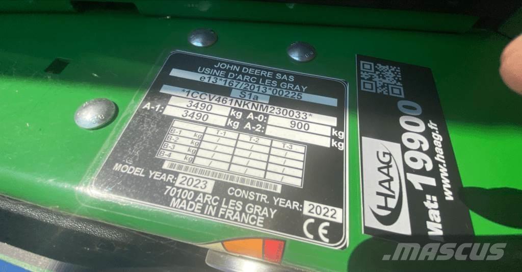 John Deere V461M Рулонные пресс-подборщики