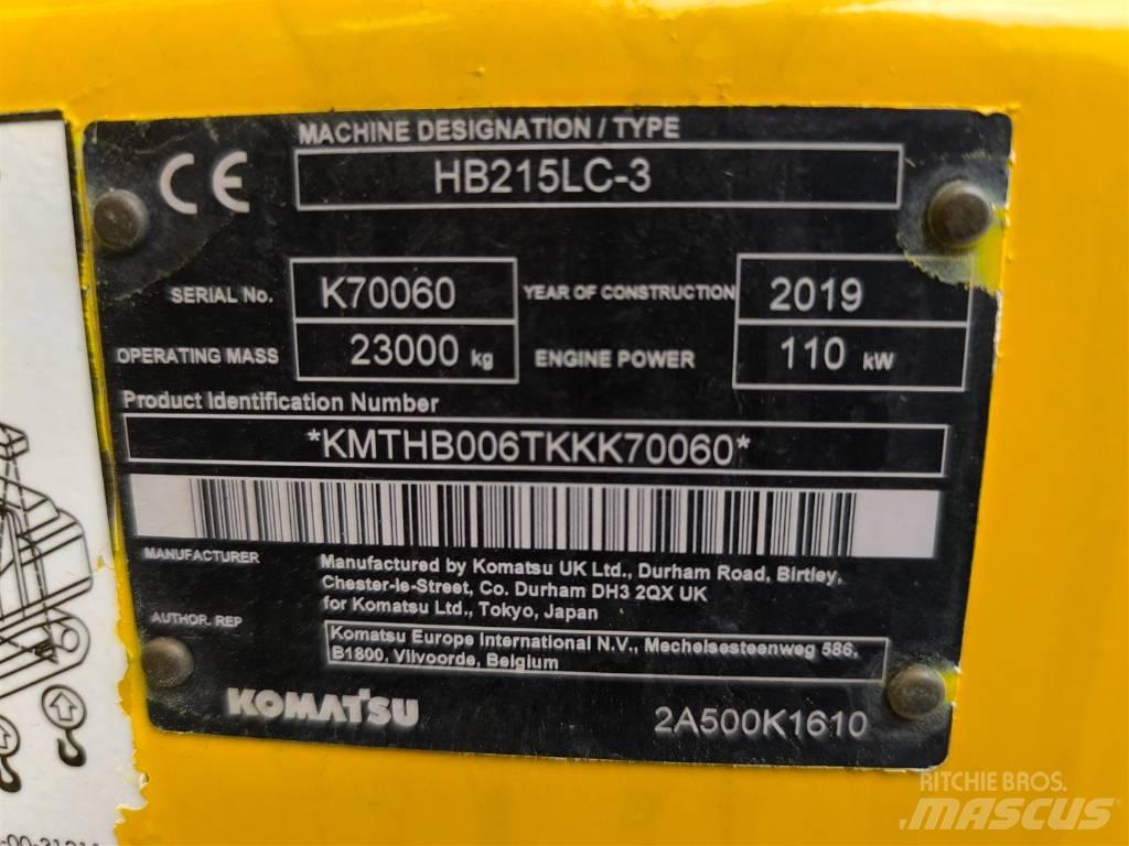 Komatsu HB 215 LC-3 Гусеничные экскаваторы