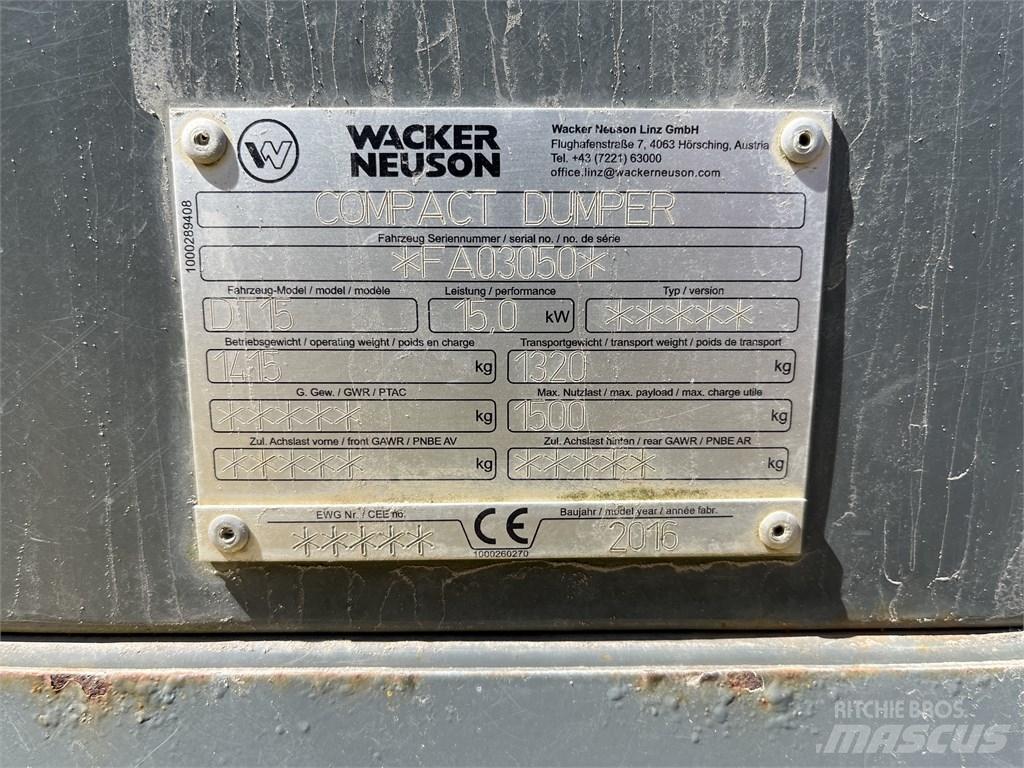 Wacker Neuson DT 15 Мини-самосвалы