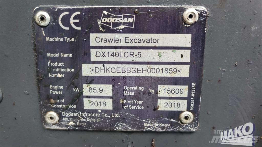 Doosan DX 140 LCR Гусеничные экскаваторы