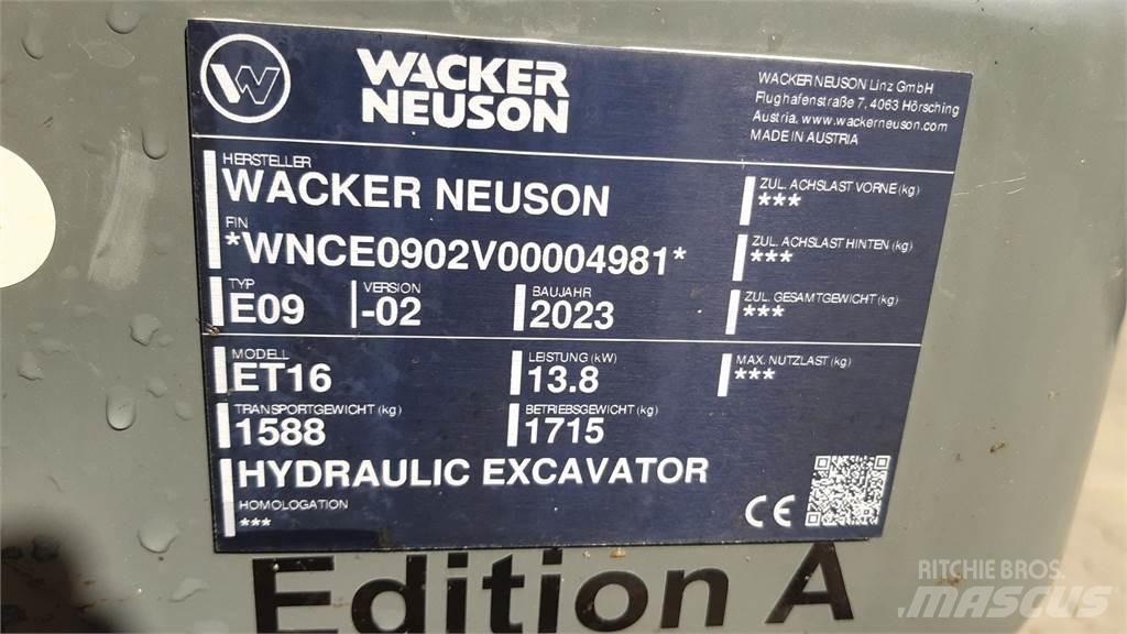 Wacker Neuson ET16 Гусеничные экскаваторы