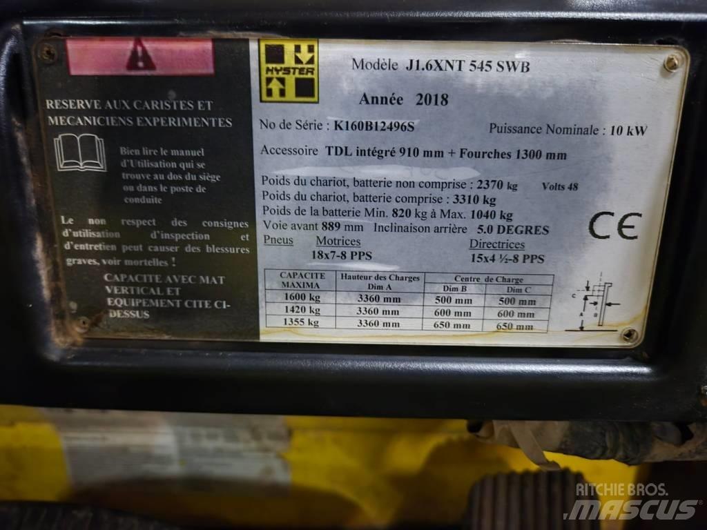 Hyster J 1.6 XNT Электропогрузчики
