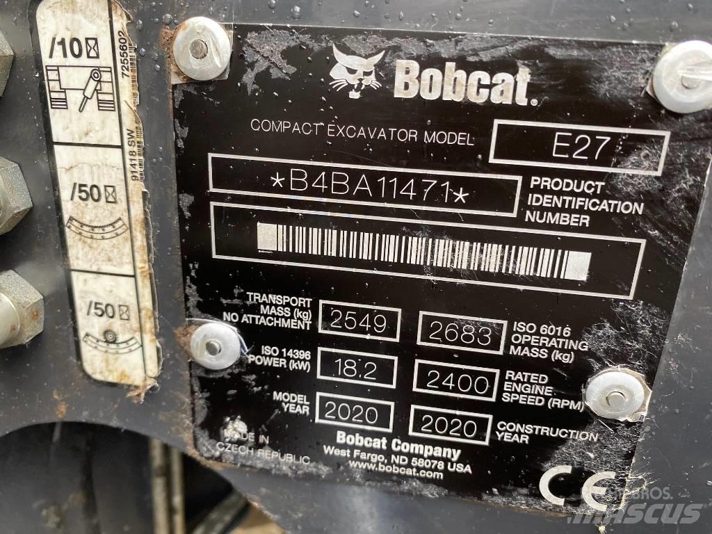 Bobcat E 27 Z Мини-экскаваторы