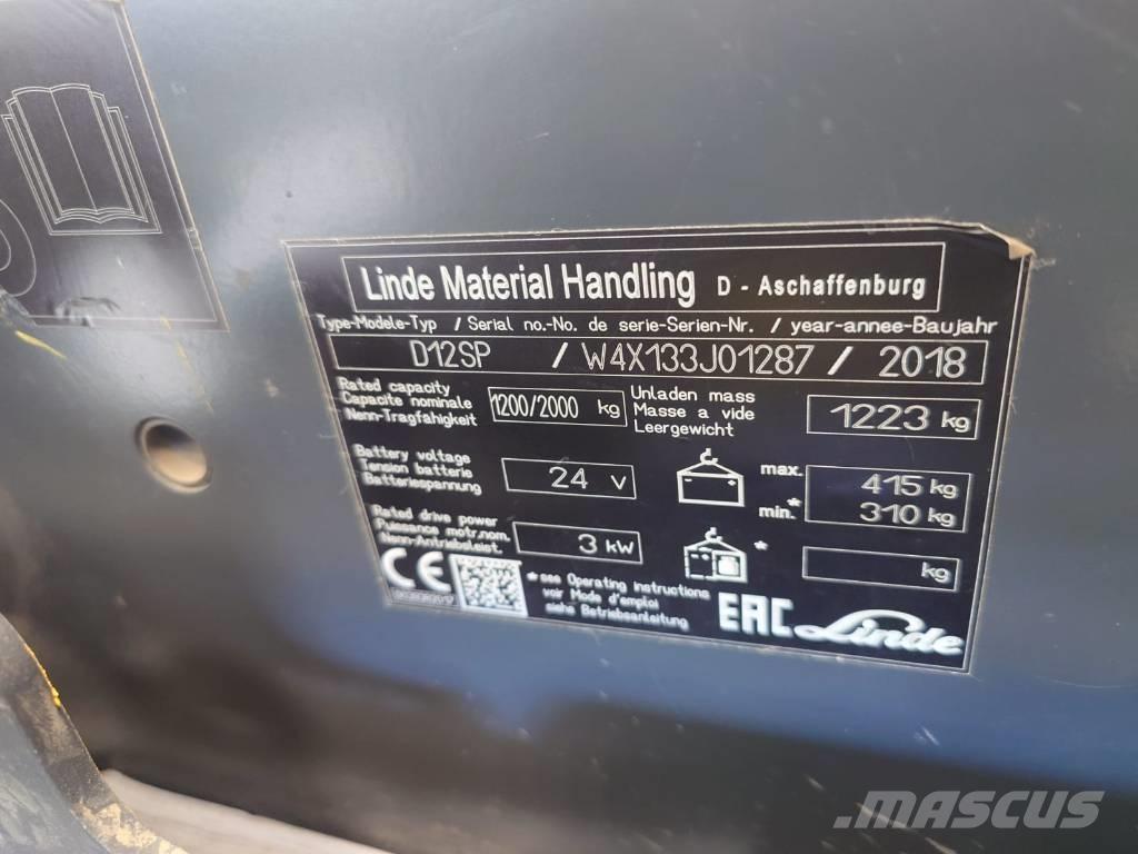 Linde D 12 Самоходные электроштабелёры