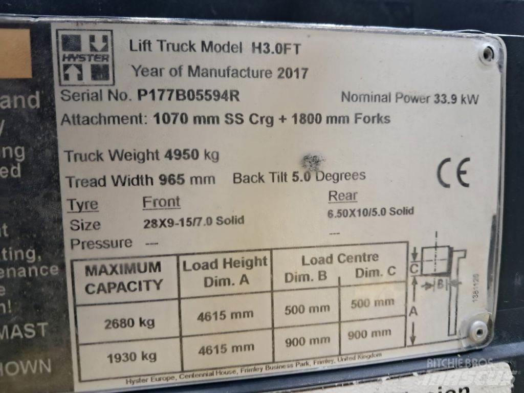 Hyster H3.0FT Электропогрузчики