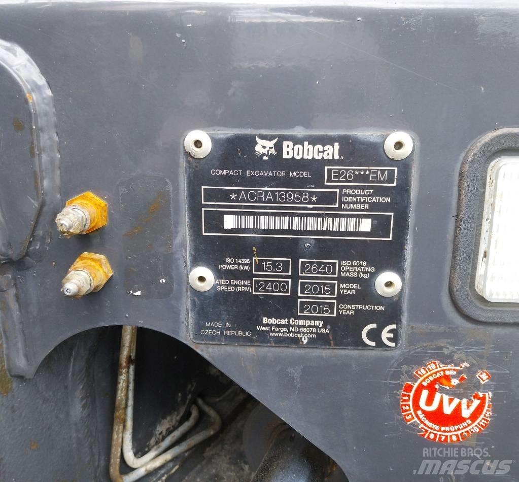 Bobcat E 26 Мини-экскаваторы