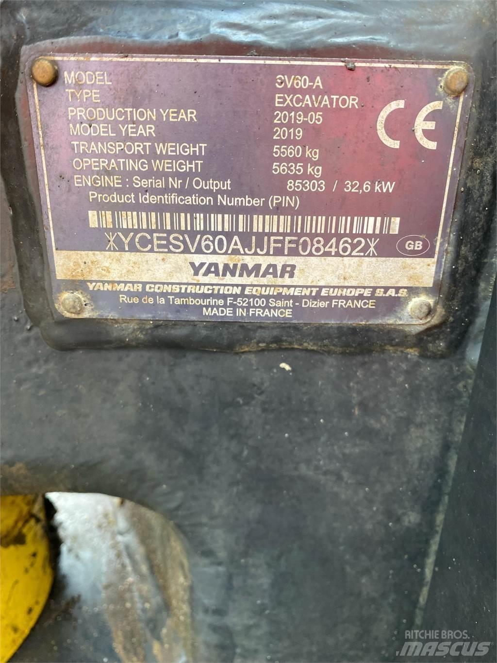 Yanmar SV60 Мини-экскаваторы
