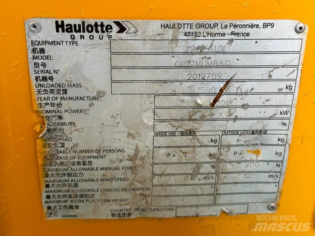 Haulotte OPTIMUM 8 Ножничные подъемники