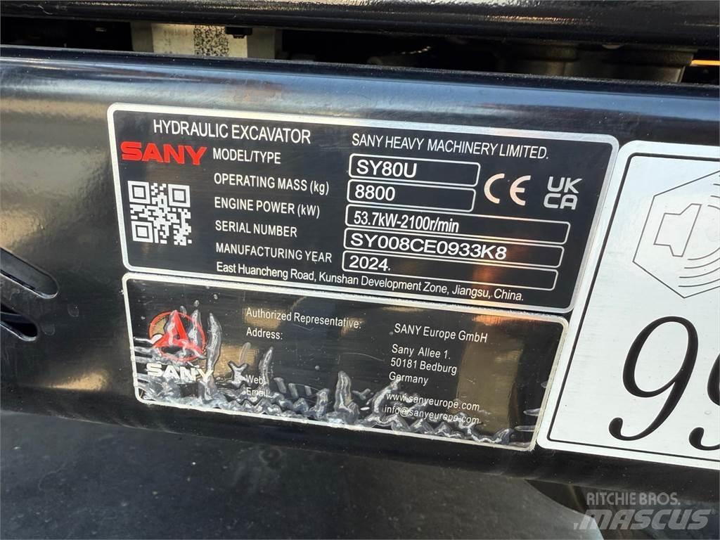 Sany SY80U Малые экскаваторы 7т-12т