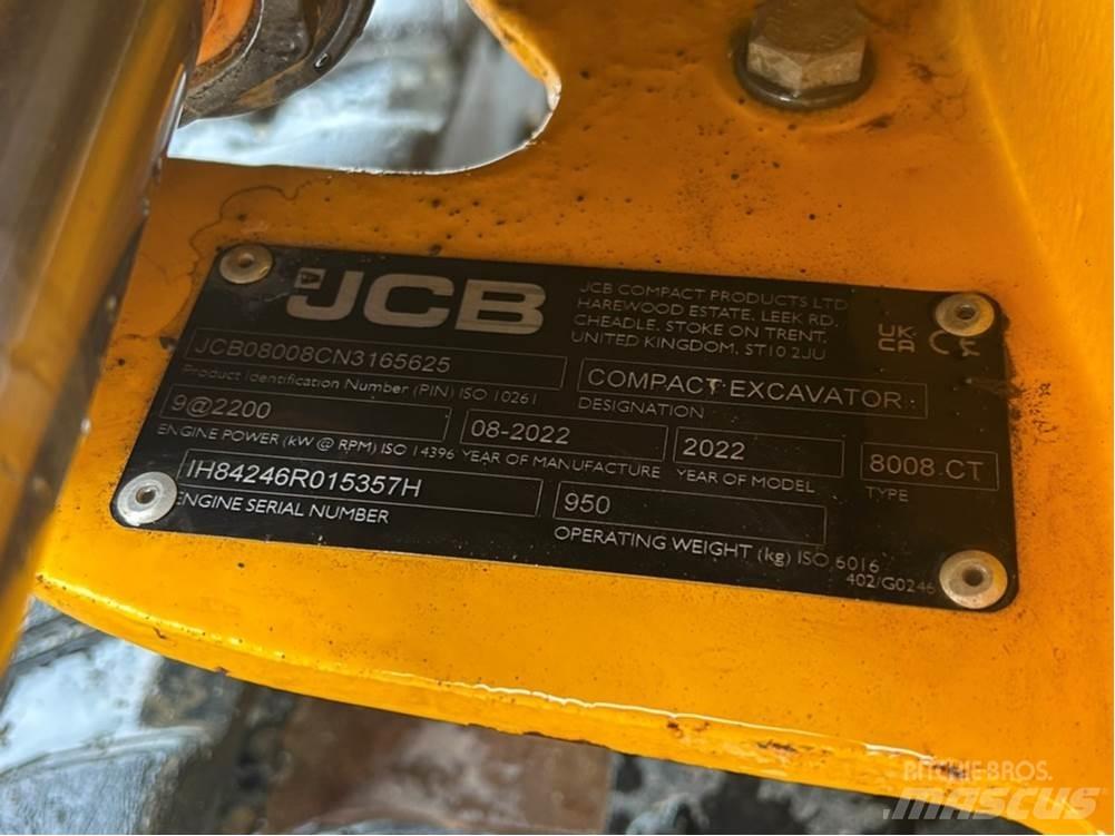 JCB MICRO 8008 Мини-экскаваторы