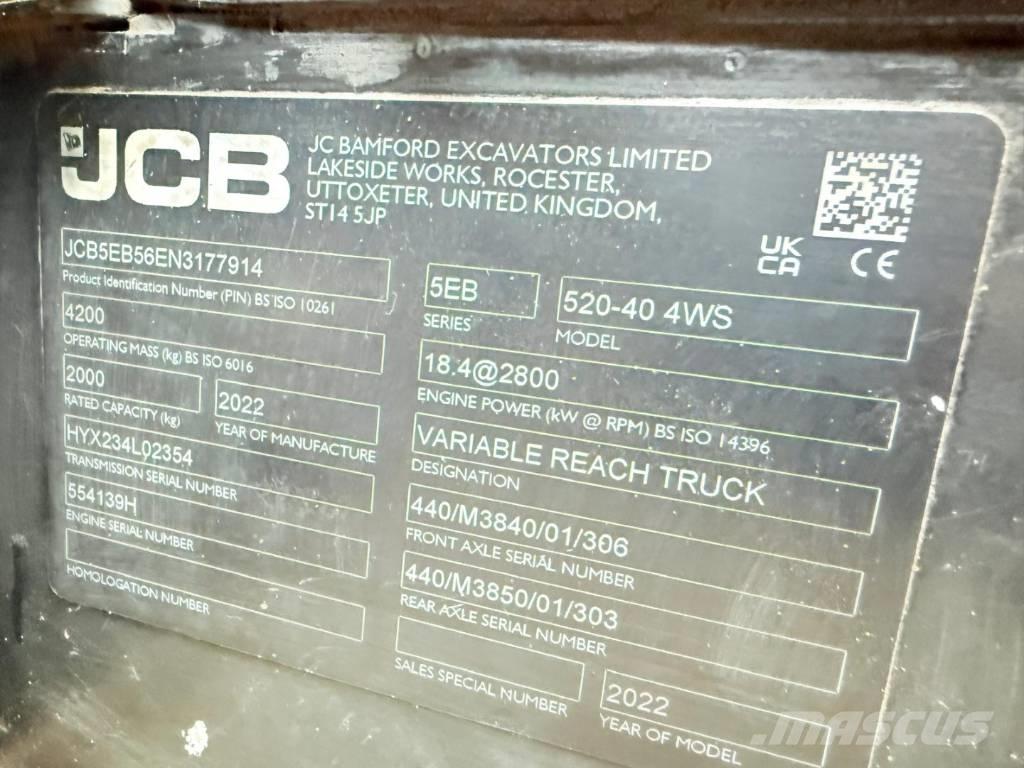 JCB 520-40 Телескопические погрузчики