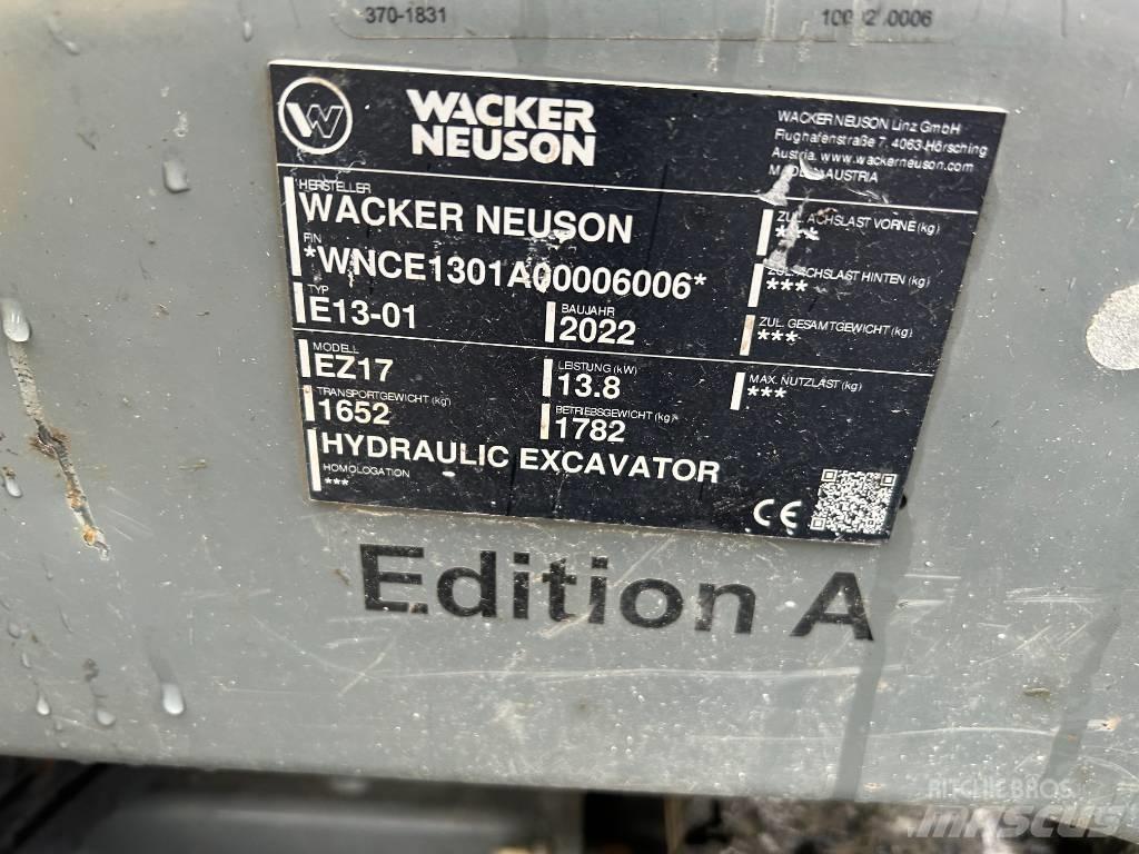 Wacker Neuson EZ17 Гусеничные экскаваторы