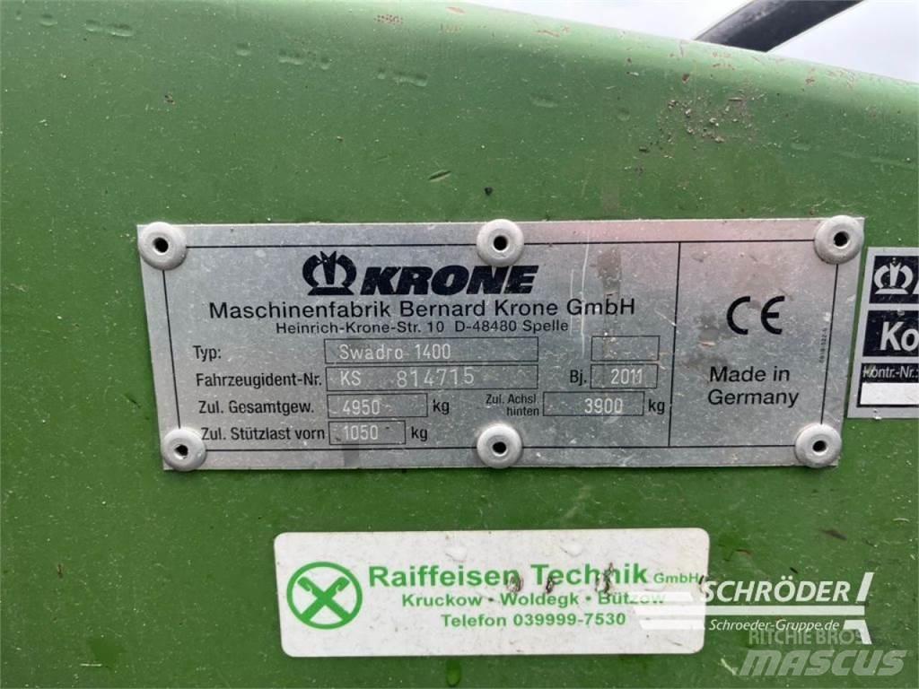 Krone SWADRO 1400 Рядковые косилки