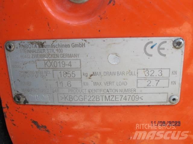Kubota KX 019-4 Мини-экскаваторы