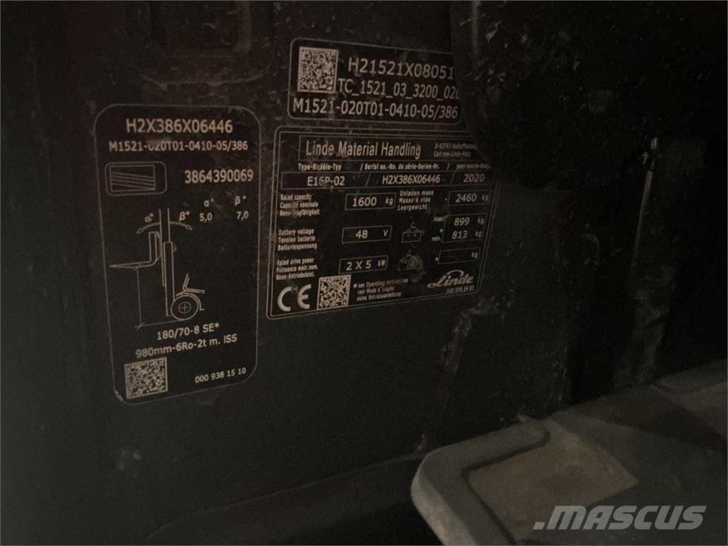 Linde E16P Электропогрузчики