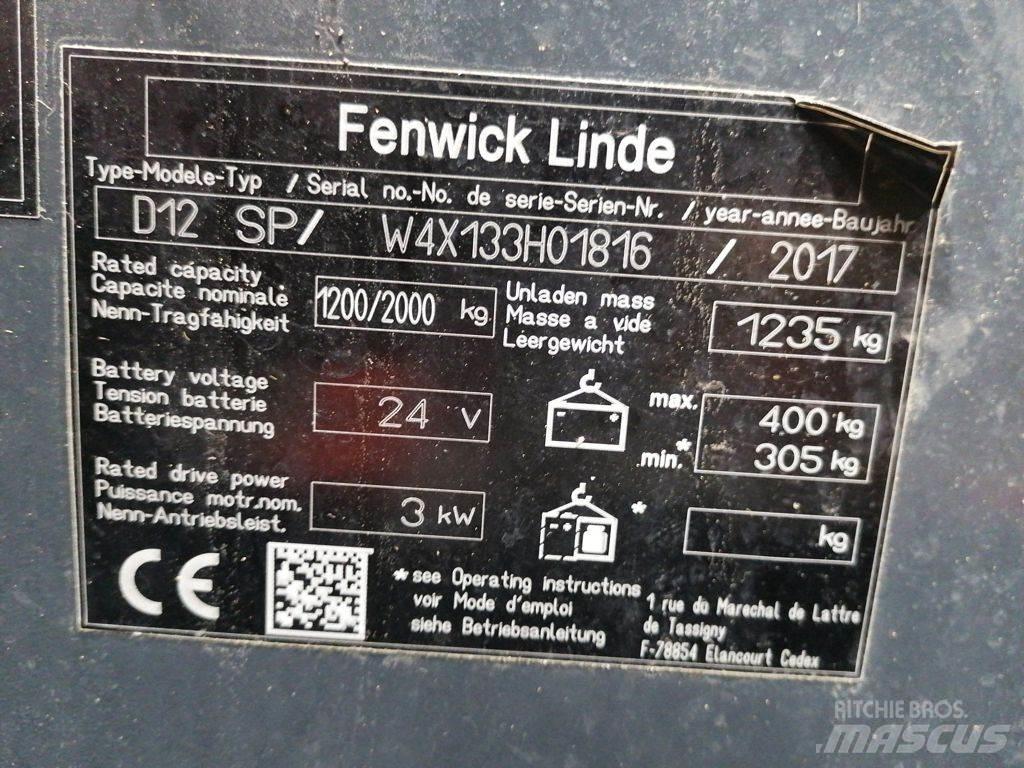 Linde D12 SP Ручные штабелёры с электроподъёмом