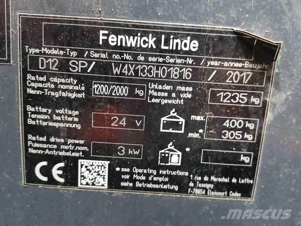 Linde D12 SP Ручные штабелёры с электроподъёмом