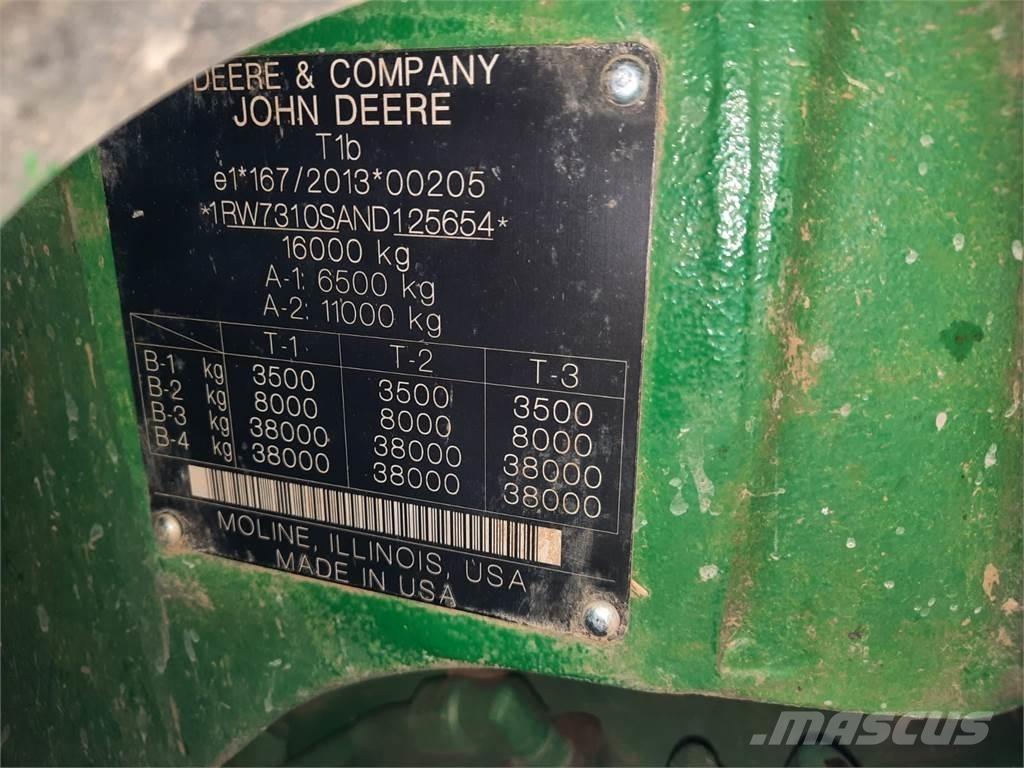 John Deere 7r310 Трактора