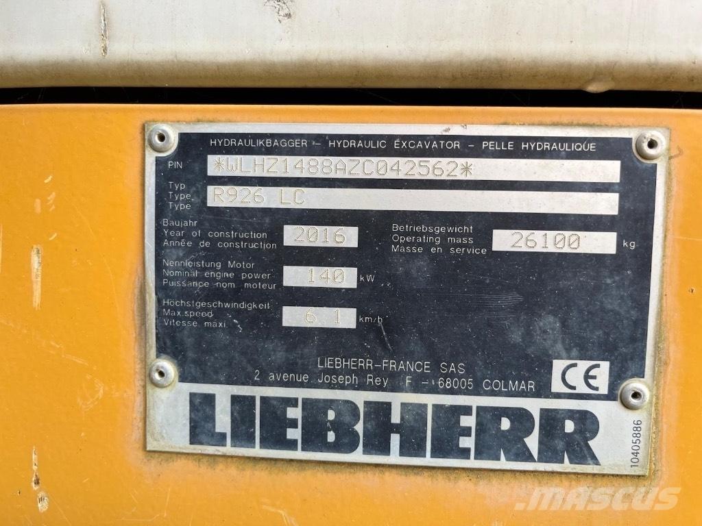 Liebherr 926 Гусеничные экскаваторы