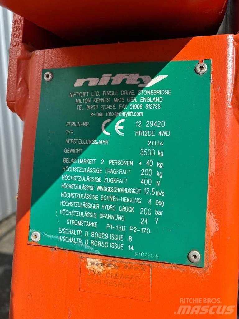 Niftylift HR 12 D E Коленчатые подъемники
